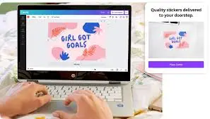 طريقة عمل استكرات بالكمبيوتر